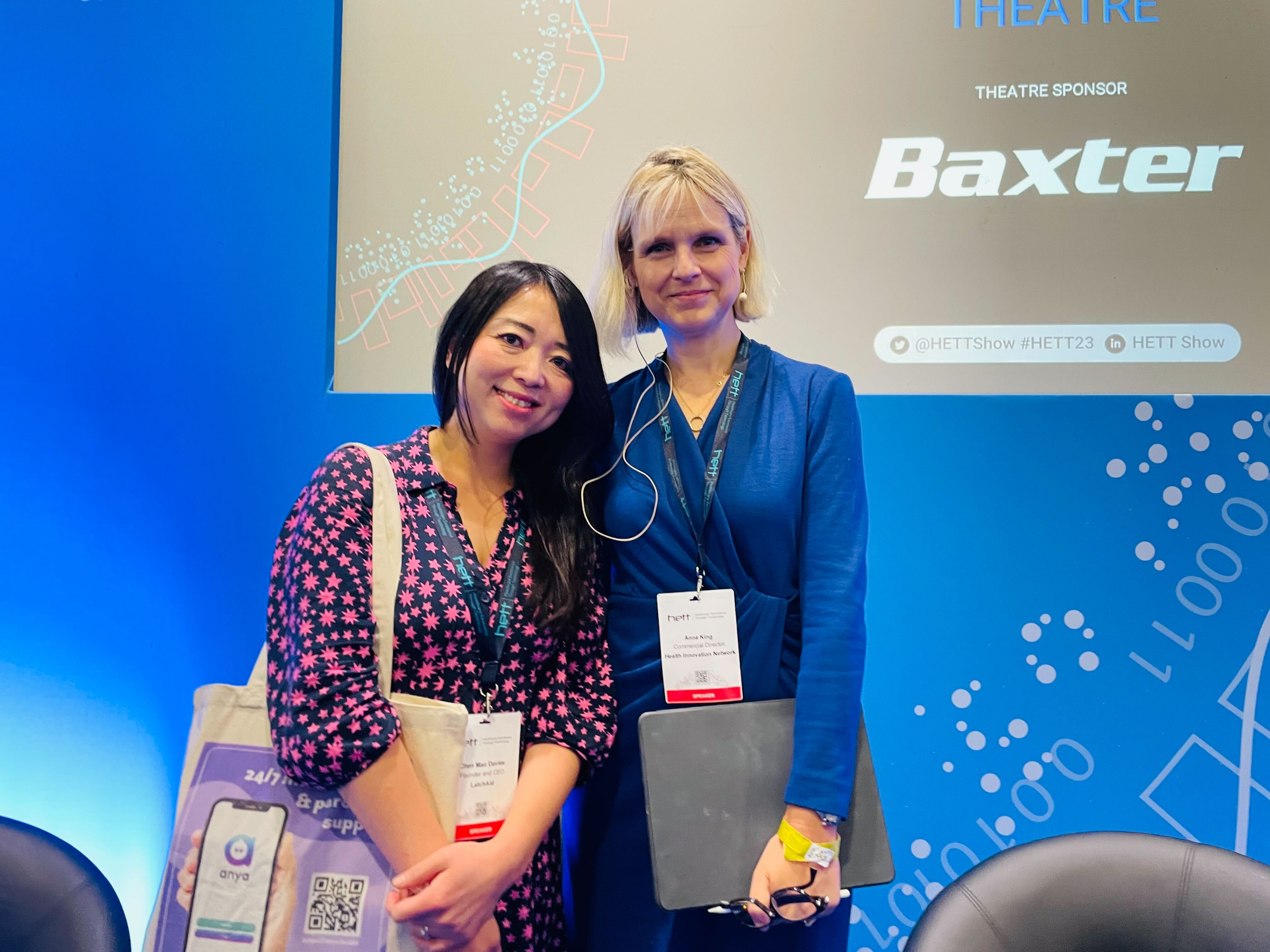Dr Chen Mao Davies with Anna King at The HETT Show.