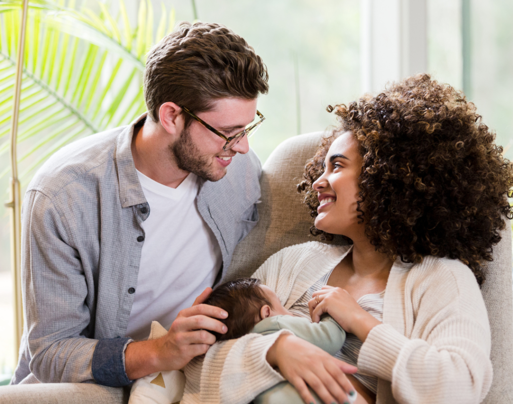 Family Hubs and Start for Life Family Photo Breastfeeding