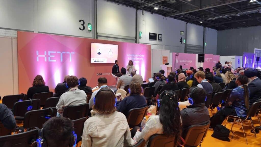 Dr Josh Au Yeung and Zeljko Kraljevic at HETT 2025
